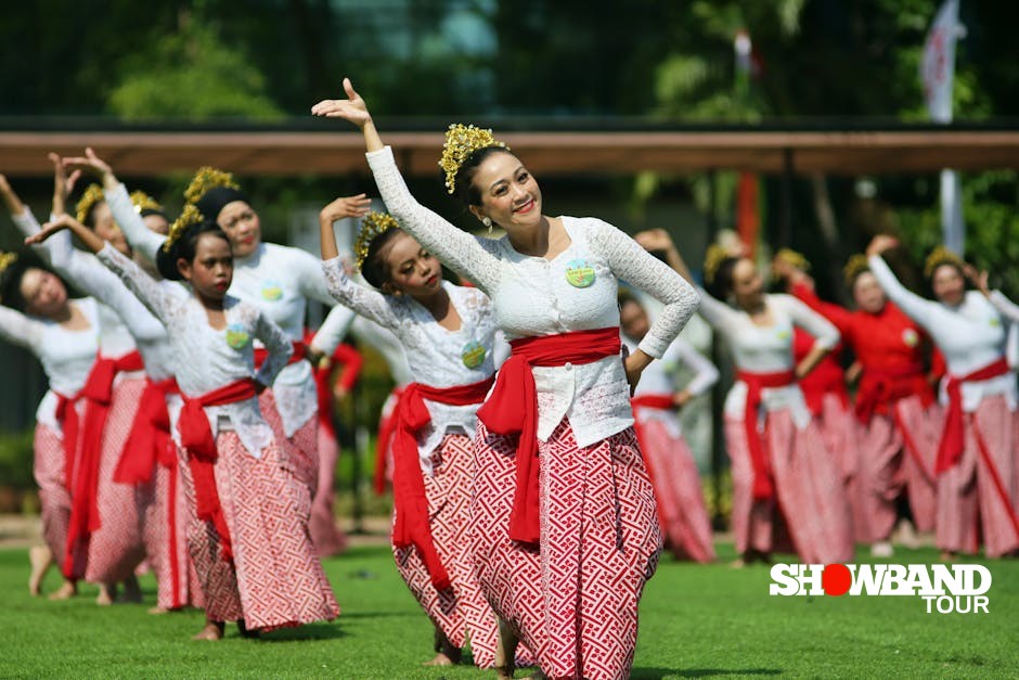 traditional dance group performance