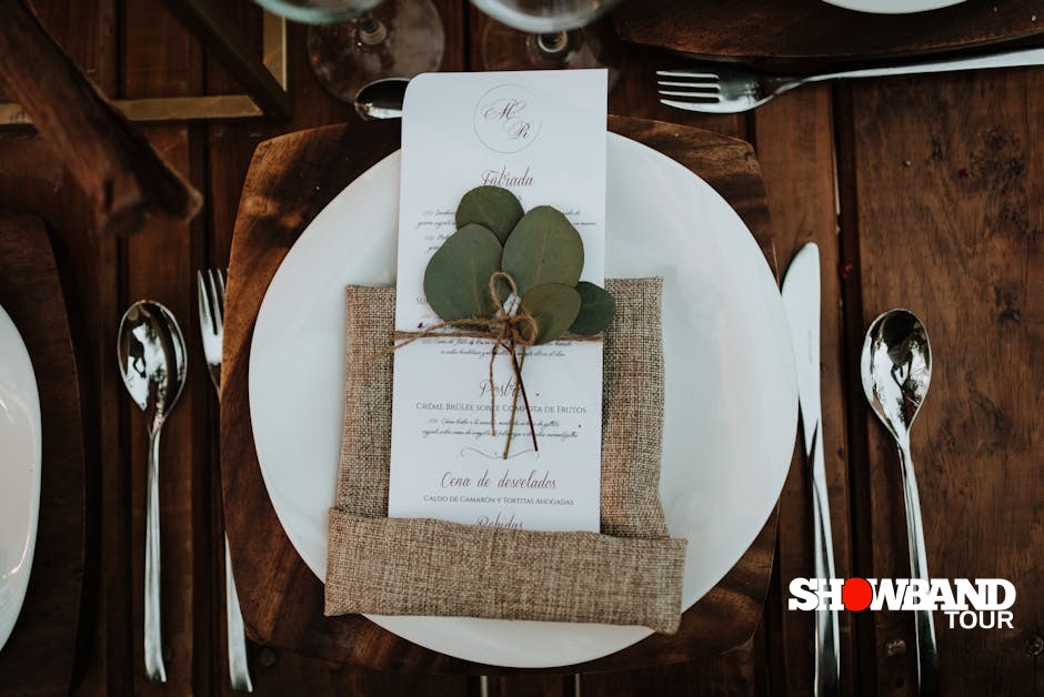 wedding menu selection