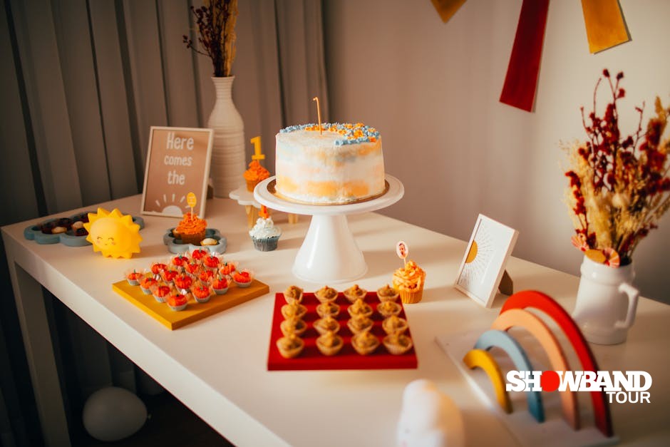 birthday party setup