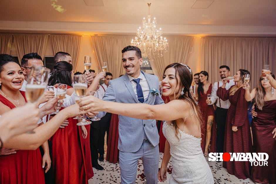 modern wedding celebration