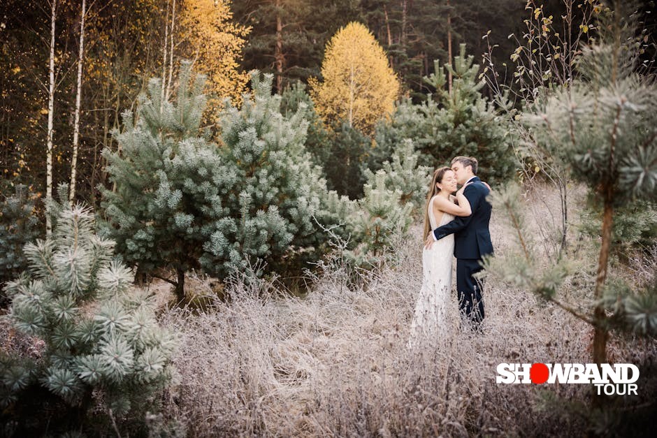autumn wedding photo booth