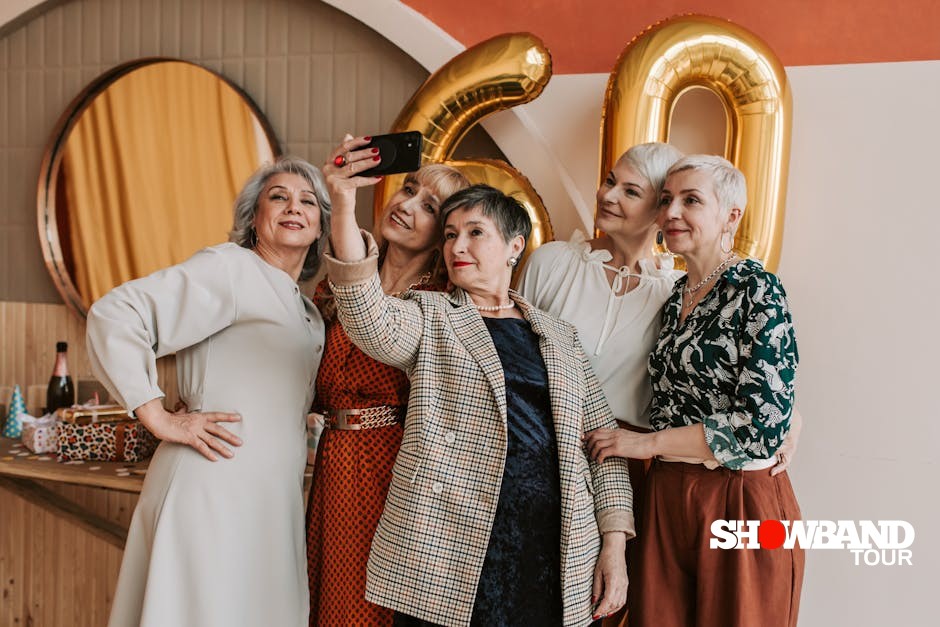 birthday party with selfie mirror