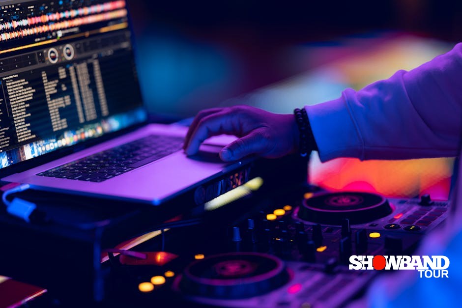 wedding concept with dj