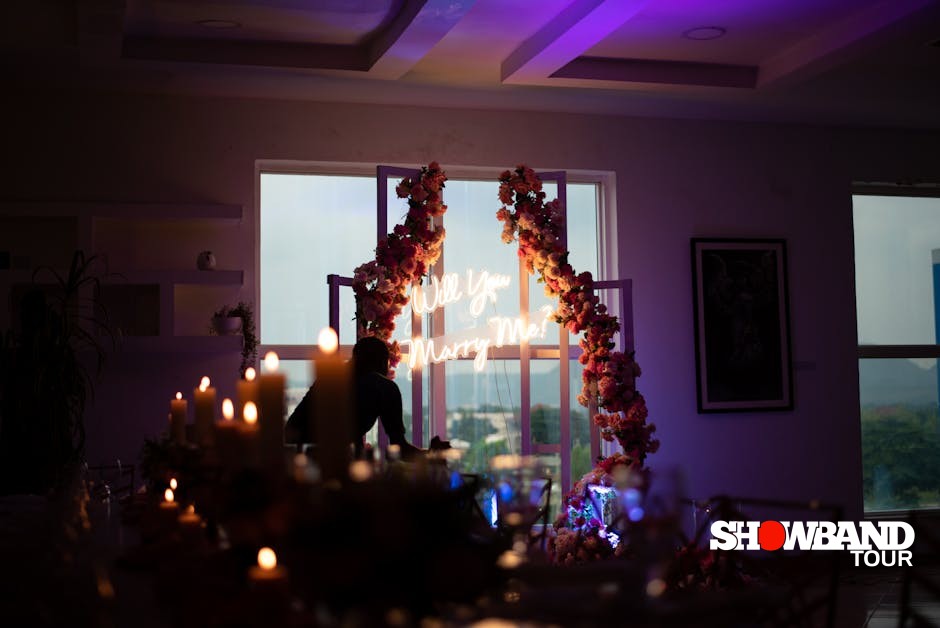 marriage proposal setup