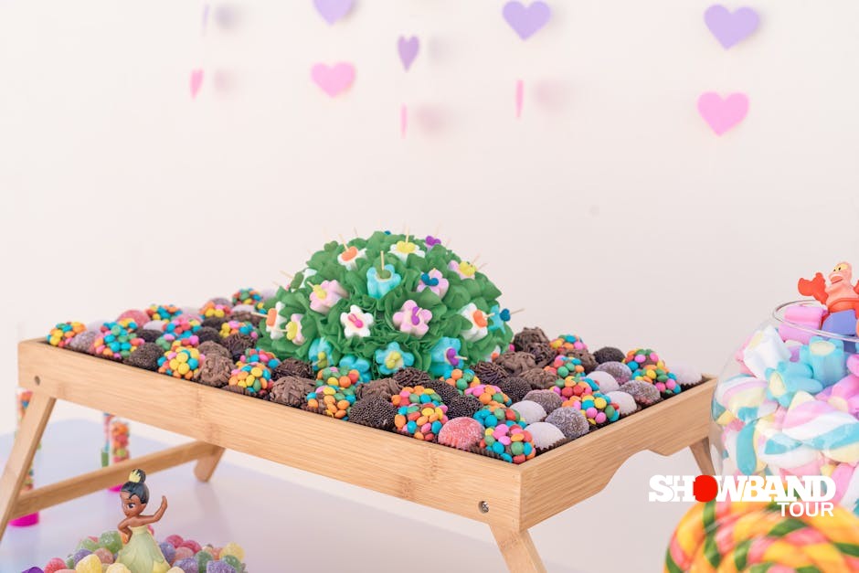 birthday candy table