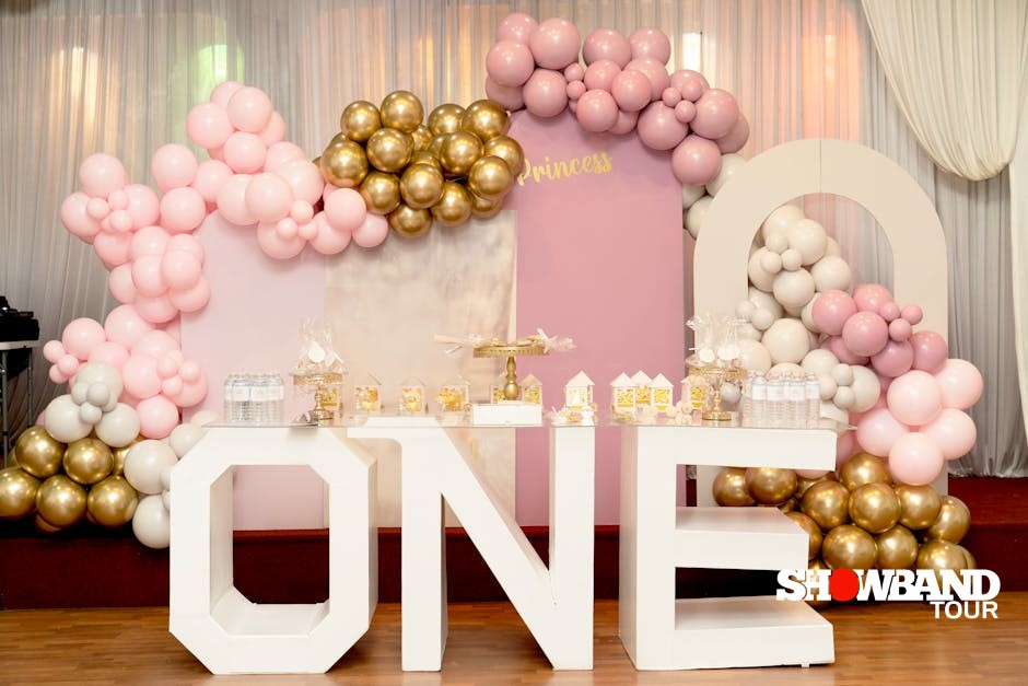 birthday party setup