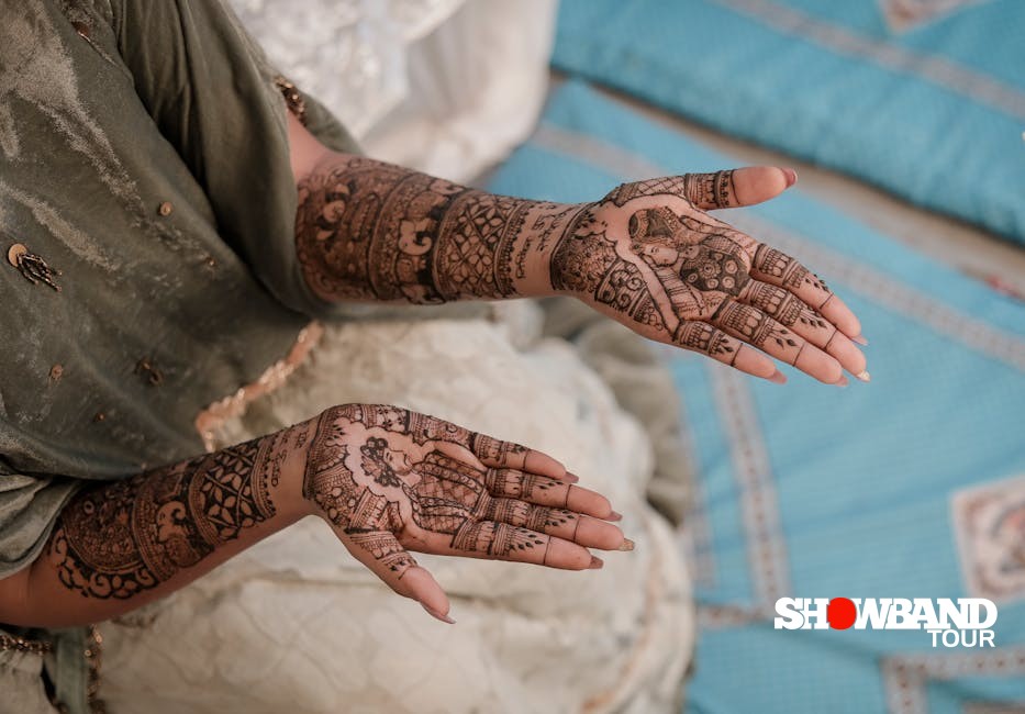 henna ceremony setup