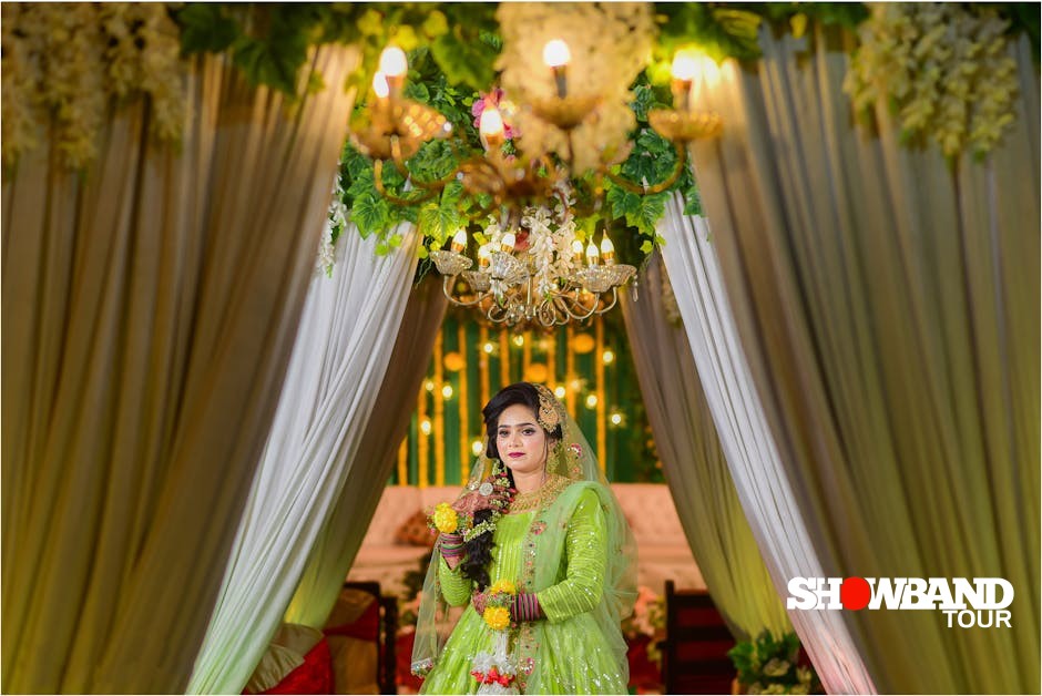 modern henna night stage